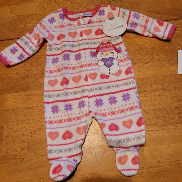 Koala Baby Snowman Sleeper size 0/3 mos - Picture 1 of 1